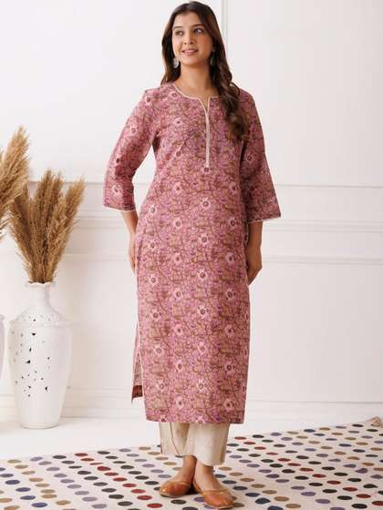 Mayurie Floral
                        Printed Pure Cotton Kurti