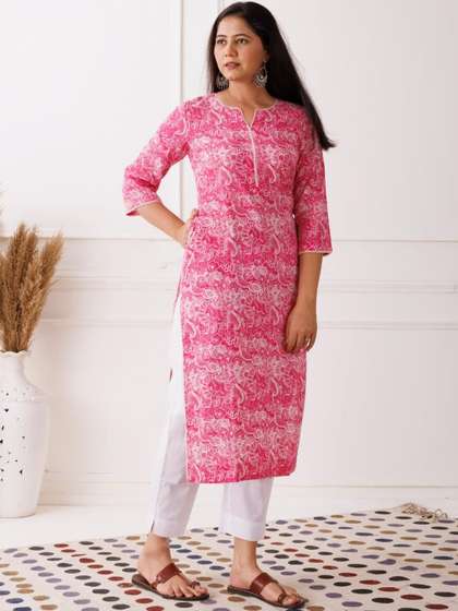 Mayurie Floral
                        Printed Pure Cotton Kurti