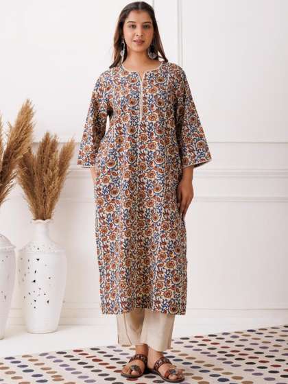 Mayurie Floral
                        Printed Pure Cotton Kurti