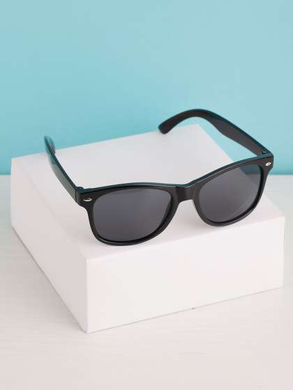 PASSION PETALS Unisex
                    Kids Black Wayfarer Sunglasses
