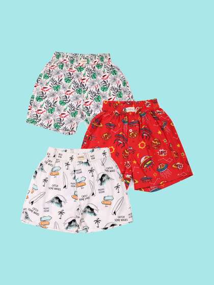 CLLING Unisex Kids
                    Conversational Printed Loose Fit Shorts