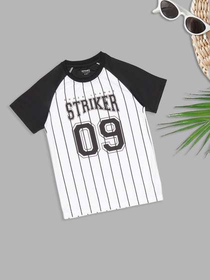 Pantaloons Junior Boys
                    Striped & Printed T-shirt
