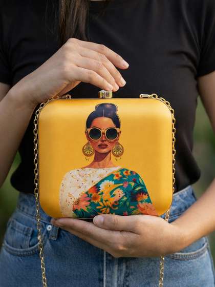 Printed Box Clutch