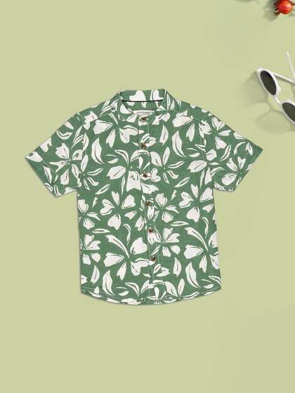 Pantaloons Junior Boys
                    Floral Printed Casual Shirt