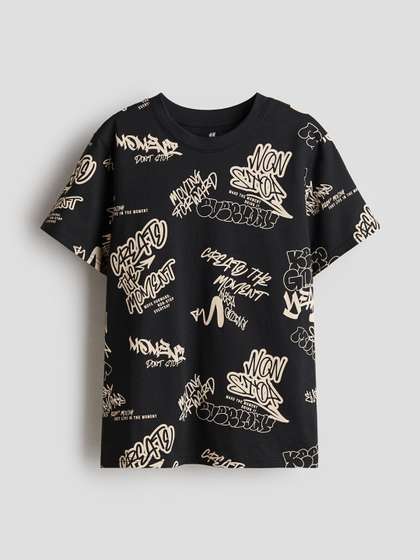H&M Printed Cotton
                    T-Shirt