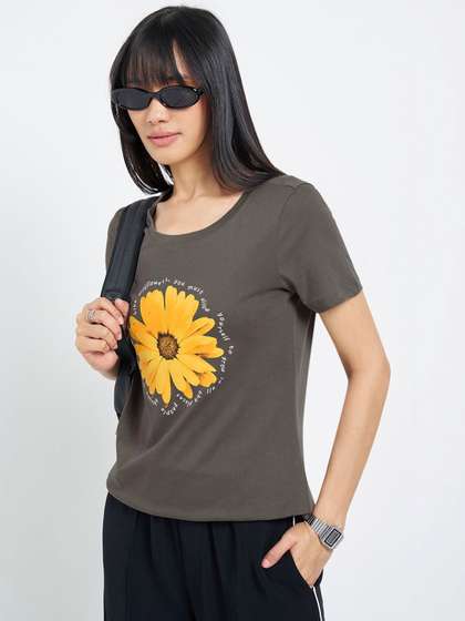Honey by Pantaloons
                        Women Floral Printed T-shirt