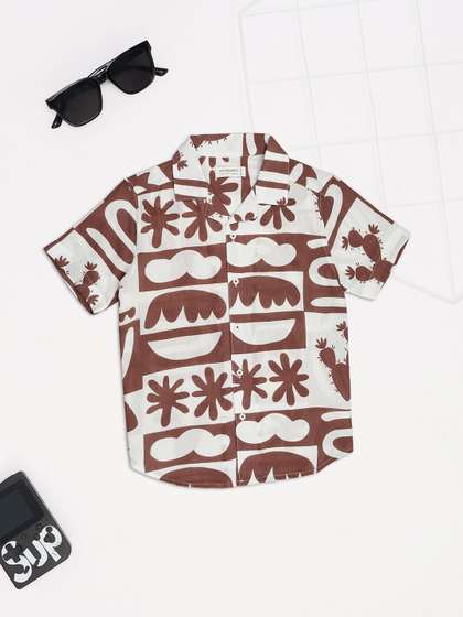 Pantaloons Junior Boys
                    Printed Casual Shirt
