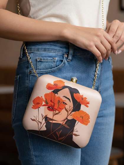 Printed Box Clutch