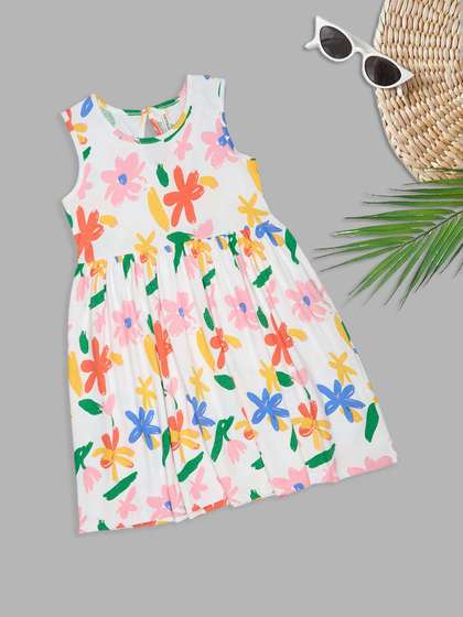 Pantaloons Junior Floral
                    Print A-Line Mini Dress