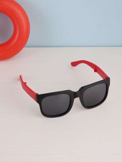 PASSION PETALS Unisex
                    Kids Black Wayfarer Sunglasses