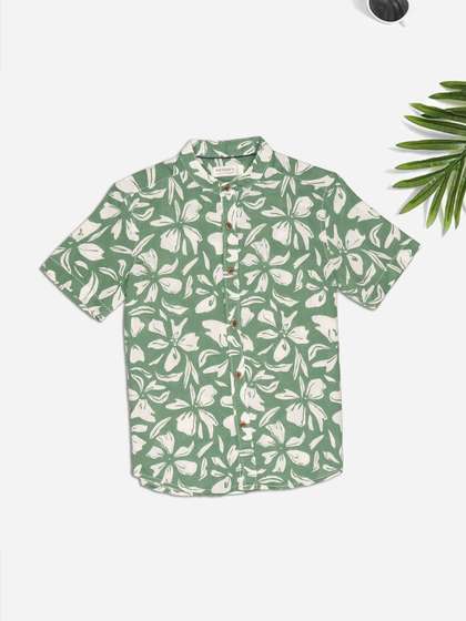 Pantaloons Junior Boys
                      Floral Printed Casual Shirt