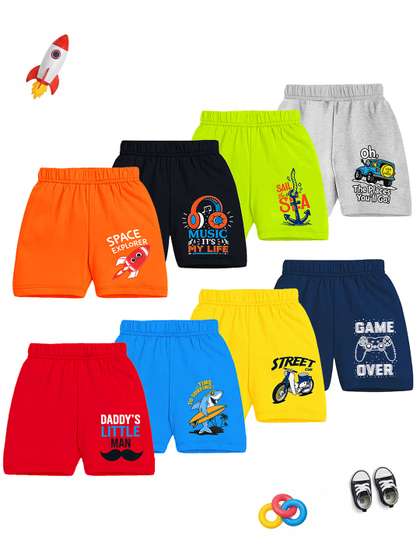 YK Boys Printed Shorts
