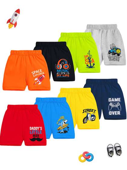 YK Boys Printed Shorts