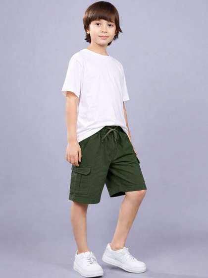 PLUM TREE Boys Premium
                    Cotton Cargo Pocket Shorts