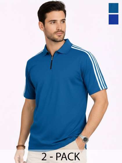 RuledBySun Men Dri-FIT Polo Collar Slim Fit T-shirt