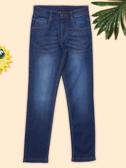 Pantaloons Junior Boys
                    Slim Fit Mid-Rise Light Fade Jeans