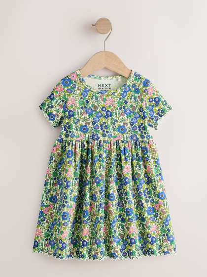 NEXT Girls Floral
                    Printed Fit & Flare Dress