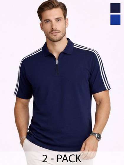 RuledBySun Striped Polo Regular Fit Tee