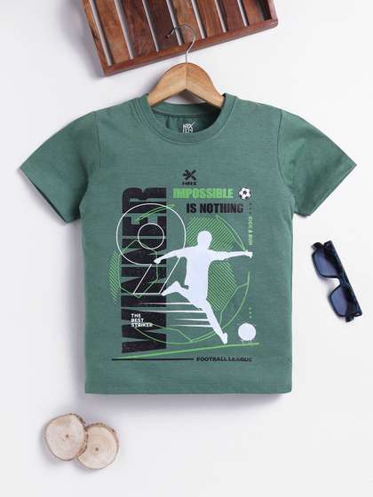 HRX by Hrithik Roshan
                    Boys U-17 Typography & Graphic Print T-shirt