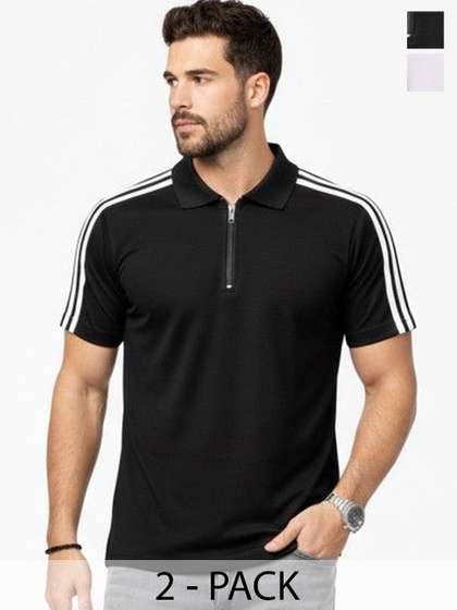 RuledBySun Men Dri-FIT Polo Collar Slim Fit T-shirt