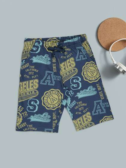 Pantaloons Junior Boys
                    Typography Printed Shorts