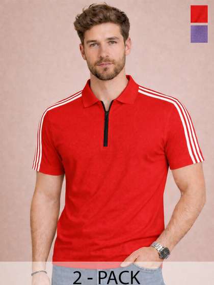RuledBySun Men Dri-FIT Polo Collar Slim Fit T-shirt