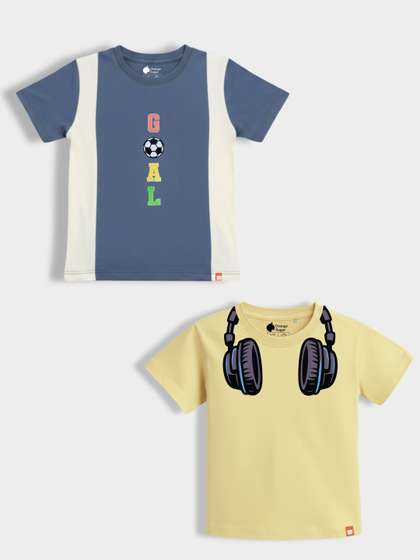 Orange Sugar Unisex
                      Kids Cotton Tshirts