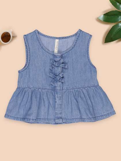 PANTALOONS BABY Pure
                    Cotton Peplum Top