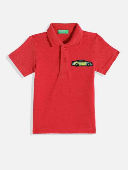 United Colors of
                    Benetton Boys Polo Collar T-shirt