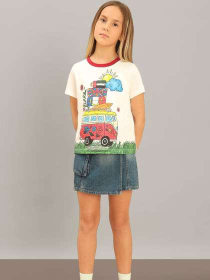 Vero Moda Girls Cotton
                      Tshirts