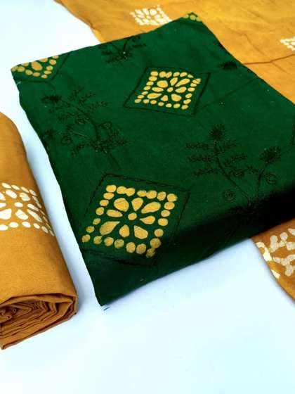 Keshar Printed Pure
                        Cotton Unstitched Dress Material