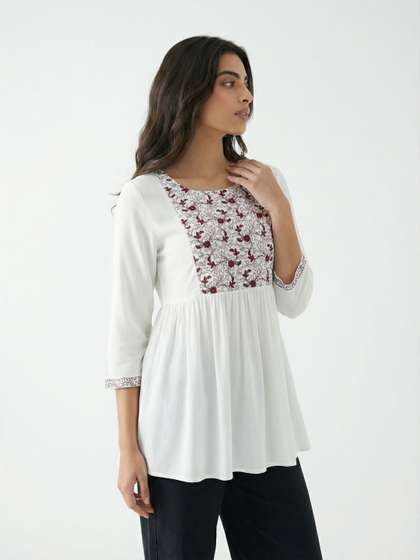 fusion by glitchez
                        Embroidered A-Line Kurti