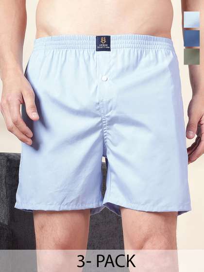 URBAN SCOTTISH Men
                        Pack Of 3 Cotton Boxers