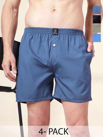 URBAN SCOTTISH Men
                        Pack Of 4 Cotton Boxers