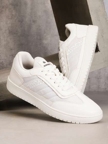 WROGN Men Textured
                          PU Sneakers