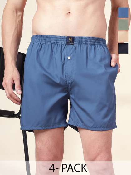 URBAN SCOTTISH Men
                        Pack Of 4 Cotton Boxers
