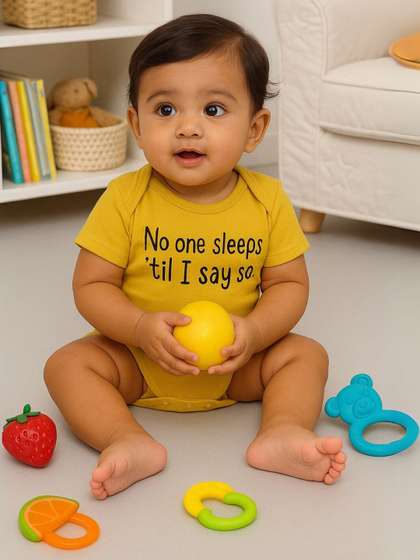 Little Angels Premium
                    Bio-Washed Cotton Baby Printed Romper Bodysuit
