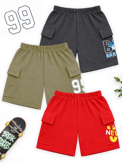 YK Boys Humour and
                      Comic Printed Shorts