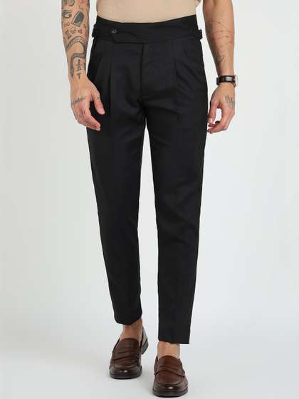 MANCREW Men Tailored
                        Wrinkle Free Pleated Gurkha Pants