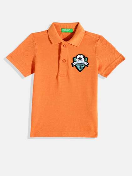 United Colors of
                    Benetton Boys Polo Collar T-shirt