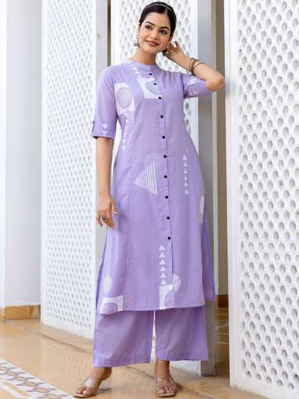 Azreen Women Printed
                        Regular Kurta with Palazzos