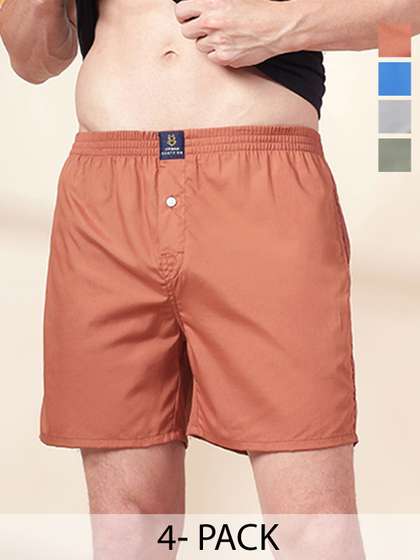 URBAN SCOTTISH Men
                        Pack Of 4 Cotton Boxers
