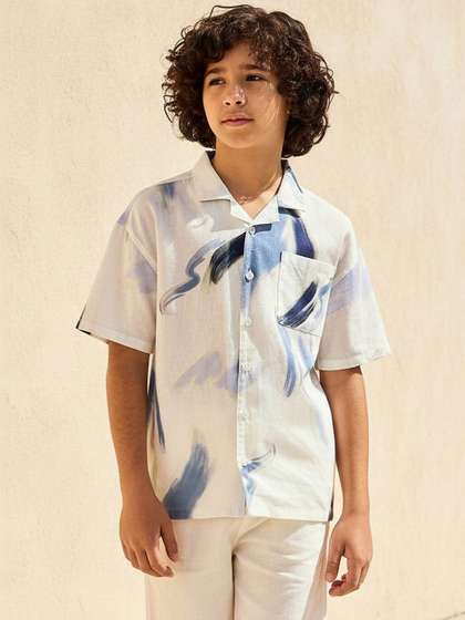 Juniors by Babyshop Boys
                    Printed Casual Shirt