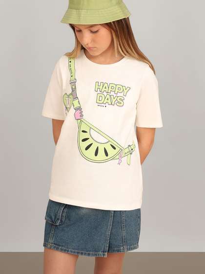 Vero Moda Girls Cotton
                      Tshirts