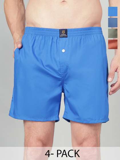 URBAN SCOTTISH Men
                          Pack Of 4 Cotton Boxers