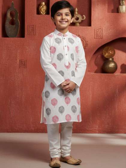 TAKE STYLE Boys Ethnic
                    Motifs Printed Regular Kurta with Pyjamas