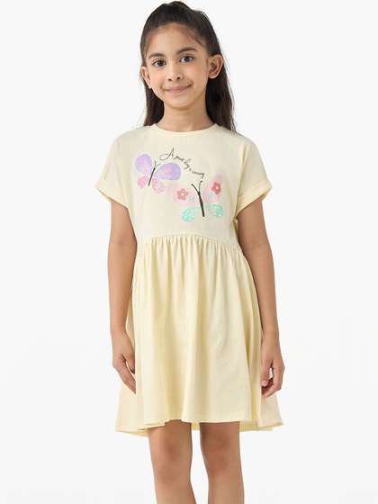 Juniors by Babyshop
                    Girls Printed Cotton A-Line Dress
