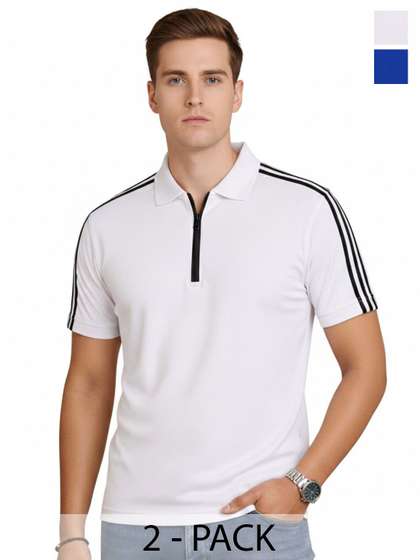 RuledBySun Men Dri-FIT Polo Collar Slim Fit T-shirt