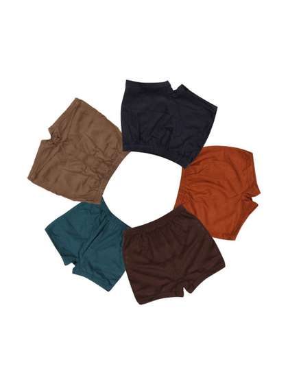 VIRUKSHAM Pack of 5
                    Cotton Boy Shorts