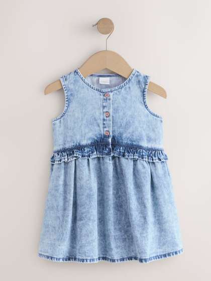 NEXT Fit & Flare
                    Denim Acid Wash Dress